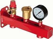 Группа безопасности для монтажа мембранного расширительного бака (3бар. красный) TERMA 33923