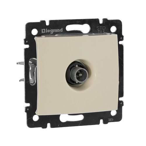 Розетка TV-3 проходная 14дБ 2400МГц (слоновая кость) Valena Classic Legrand/Daccord (774331)