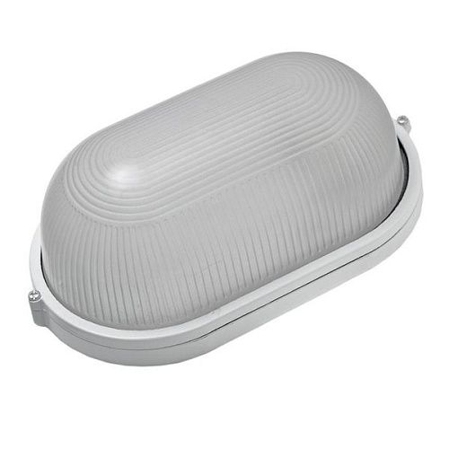 Светильник накаливания настенно-потолочный без решетки 60Вт Е27  IP54 НБП 04-60-001 УЗ Свет овал белый