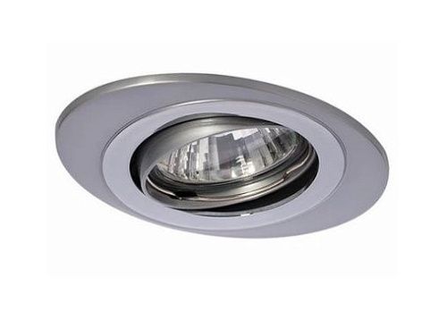 Светильник точечный поворотный ORBITA 51 1 21 Е 50Вт GU5.3 110х80х48мм Øотв.75мм IP20 ITALMAC матов.хром/хром/матов.хром