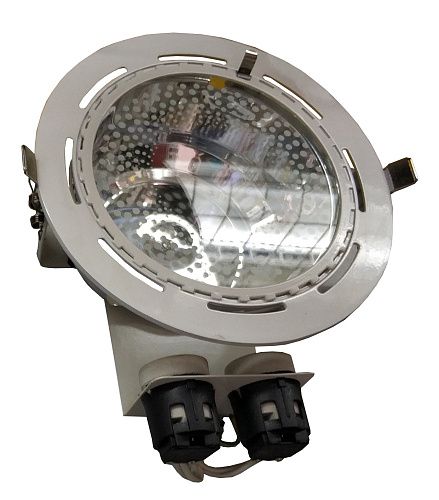 Светильник люминесцентный встраиваемый DORADO 213 10 01 2х13Вт ПРА G24D2 КОМТЕХ стекло/белый