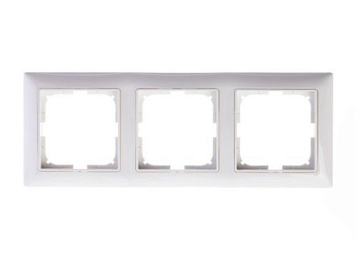 Рамка 3 поста 2513-94 (альпийский белый) Basic 55 ABB