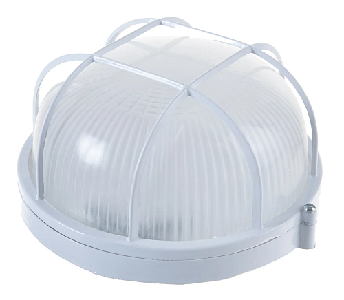 Светильник накаливания настенно-потолочный с решеткой 60Вт Е27 192х107мм IP54 ITALMAC круг белый