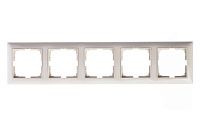 Рамка 5 постов 2515-92 (слоновая кость) Basic 55 ABB (1725-0-1488)