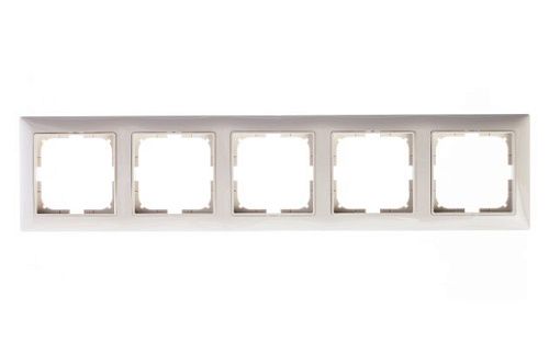 Рамка 5 постов 2515-92 (слоновая кость) Basic 55 ABB (1725-0-1488)
