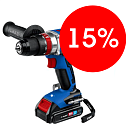 Аккумуляторная дрель-шуруповёрт ударная 20В 2 аккумулятора 2.0Ач бесщеточная кейс Профессионал ЗУБР (DBS-201-22) УЦЕНКА