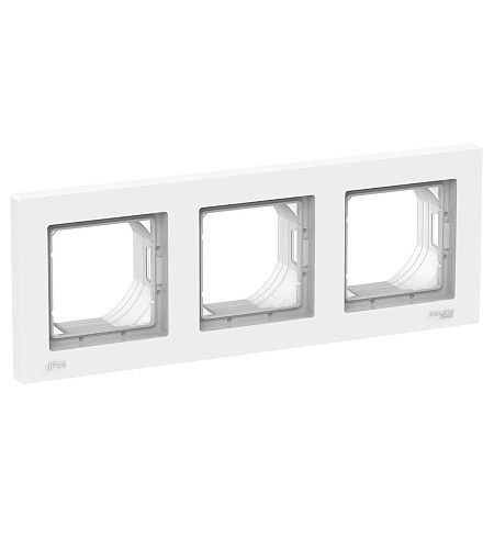 Рамка 3 поста IP44 (белый) ATLASDESIGN AQUA SE
