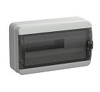 TEKFOR Корпус пластиковый ОУ КМПн-18 с N/PE-9/9 (прозрачная черная дверь) 153х245х408 IP65 (IEK)