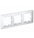 Рамка 3 поста (белый/дымч. белый) ATLASDESIGN AIR SE