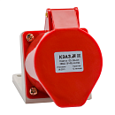 Розетка 115-16А-6h-380AC-3P+PE+N-IP44 для монтажа на поверхности КЭАЗ