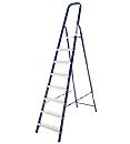 Стремянка стальная 8 ступеней 166см ALUMET (М8408)