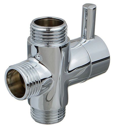 Дивертор для смесителя 1/2"х1/2"х1/2" нар/нар/нар. латунь MELODIA MKP21035C