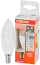 Лампа светодиодная свеча LS CLB 75 9W/865 170-250V FR E14 806lm 40000h d37x110 матовая OSRAM Лампа светодиодная свеча LS CLB 75 9W/865 170-250V FR E14 806lm 40000h d37x110 матовая OSRAM