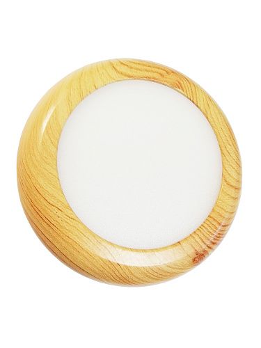 Светильник светодиодный накладной 6Вт 4000К 450Лм Ø120мм IP41 Mega Light сосна круг