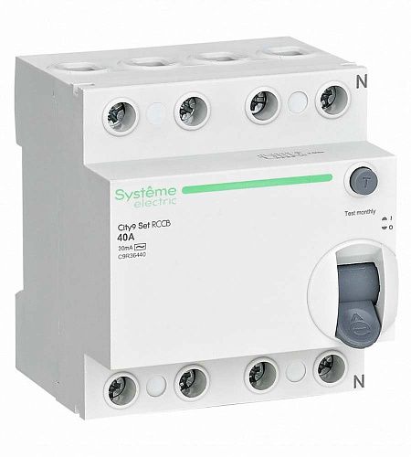 Устройство защитного отключения 40А 4п 30мА тип AC City9 Set SE (C9R36440)