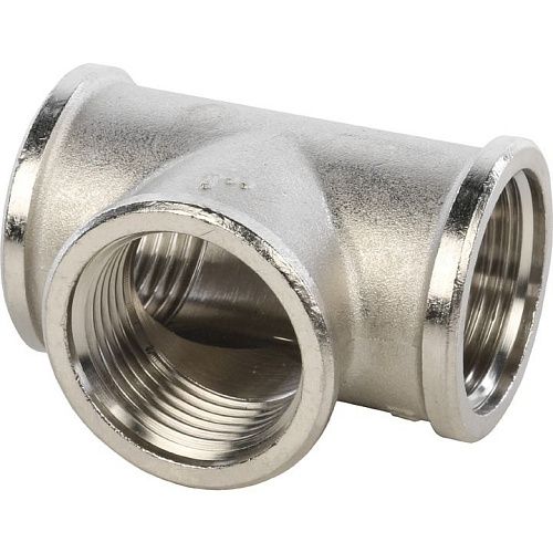 Тройник никелированный ВВ 1" STOUT