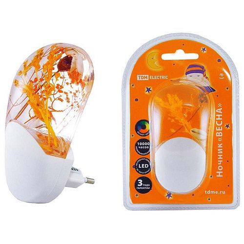Ночник светодиодный Весна 1Вт 220В с датчиком света TDM