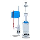 Арматура с нижней подводкой 1/2" с пластиковым штуцером металлизированная ручка шток эконом АНИ WC4550M