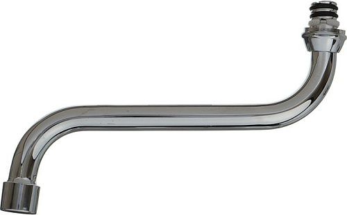 Излив для смесителя для ванны 20см круглый S-образный MELODIA MKP20698P