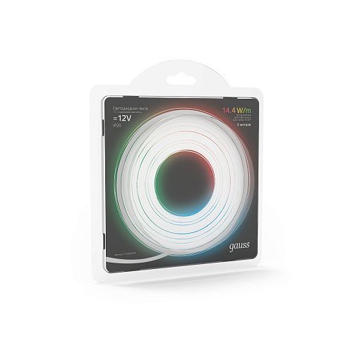 Лента светодиодная SMD5050 14.4Вт 12В IP20 60 диодов/метр GAUSS цветной
