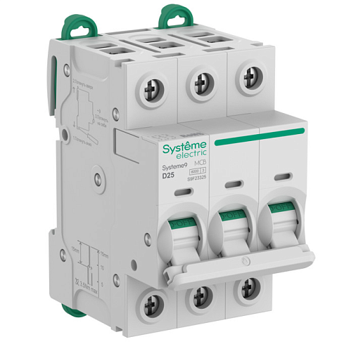 Автоматический выключатель 3п D25 6.0kA 400В (АВ) Systeme9 SE (S9F23325)