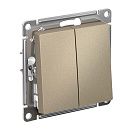 Переключатель 2кл схема 6/2 10АХ (шампань) ATLASDESIGN SE