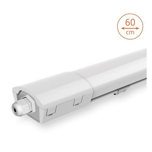 Светильник светодиодный накладной матовый WPL18-4K60-01 18Вт 4000К 2340Лм 670x60x35мм IP65 Wolta