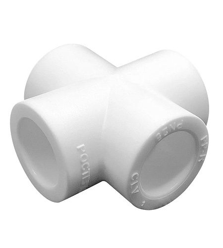 Крестовина PP-R РОСТерм профи 25 мм белая