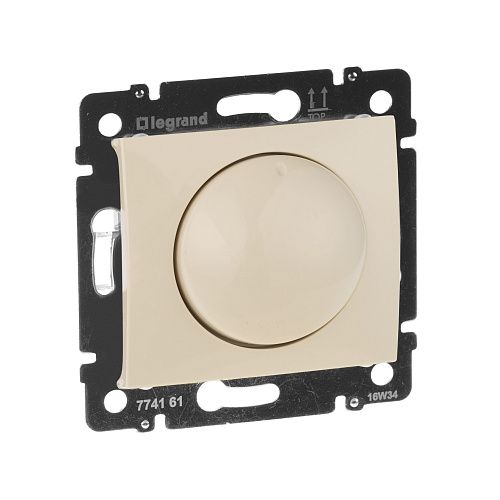 Светорегулятор поворотный 40-400Вт для ламп накаливания/галогенных (слоновая кость) Valena Classic Legrand (774161)