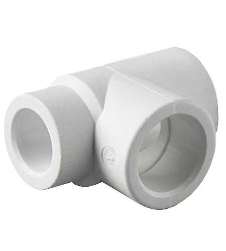 Тройник PP-R переходной 75-50-75 (белый) PROAQUA