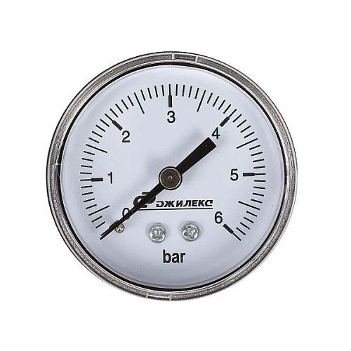 Манометр аксиальный 50мм 0-6 бар МDА 50/6 - 1/4" Джилекс
