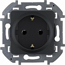 Розетка 2К+З немецкий стандарт (антрацит) INSPIRIA Legrand/Daccord (673723) 