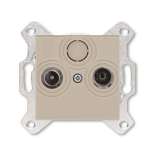 Розетка TV-R проходная 7дБ (кофе макиато) Levit ABB