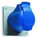 Розетка 232RU6 32A 2P+E IP44 6ч панельная с прямым унифицированным фланцем ABB