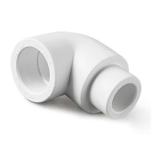 Угольник PP-R 90˚ переходной 25 Н-В (белый) PROAQUA