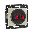 Розетка 2-я для динамиков (слоновая кость) Valena Classic Legrand (774324) Розетка 2-я для динамиков (слоновая кость) Valena Classic Legrand (774324)