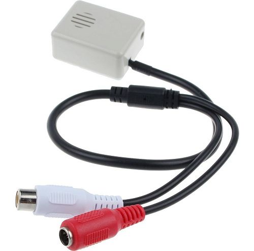 Микрофон с ручной регулировкой усиления. разъем Аудио -Тюльпан. 12В TANTOS TSa/ TSt-M30AMP