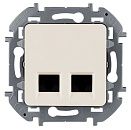 Розетка 2-я RJ45 категория 5 UTP (слоновая кость) INSPIRIA Legrand/Daccord (673836) Розетка 2-я RJ45 категория 5 UTP (слоновая кость) INSPIRIA Legrand/Daccord (673836)