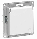 Розетка с заземлением с защитными шторками с крышкой 16А IP20 (белый) ATLASDESIGN SE