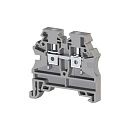 Клеммник на DIN рейку 4.0мм2 AVK4 RD(RP) (серый) Klemsan