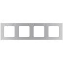 Рамка 4 поста (алюминий) INSPIRIA Legrand/Daccord (673962)
