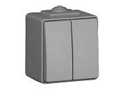Выключатель ОУ 2кл (серый) IP65 EFAPEL