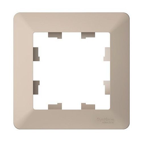 Рамка 1 пост (песочный/дымч. белый) ATLASDESIGN AIR SE