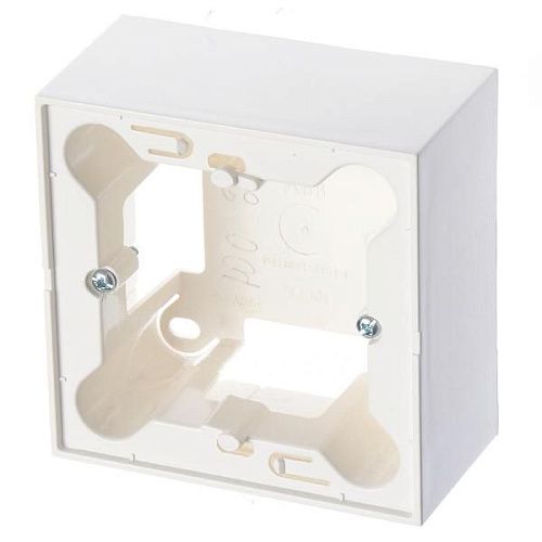 Цоколь для открытой установки на 2 модуля без рамки N2991 BL (альпийский белый) Zenit ABB