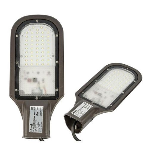 Светильник светодиодный уличный ULV-R22H-35W/6500K GREY 35Вт 6500К 3500Лм 302х130х60мм IP65 Uniel