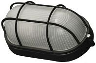 Светильник накаливания настенно-потолочный с решеткой 60Вт Е27 213х95мм IP54 ITALMAC овал черный