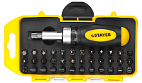 Набор: отвертка реверс. с насадками 38 предм. (2557-H38) STAYER 