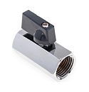 Кран шаровой минихромированный 1/2 гайка-гайка ручка AQualink