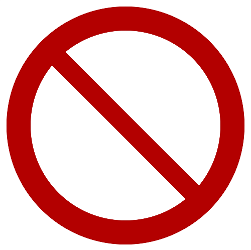 Знак самоклеящийся: Запрещение прочие опасности или опасные действия (⌀200мм)