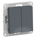 Переключатель 2кл сх.6/2 10АХ (грифель) ATLASDESIGN SE Переключатель 2кл сх.6/2 10АХ (грифель) ATLASDESIGN SE
